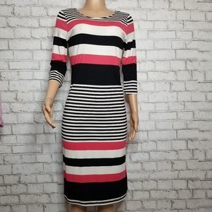 Bobeau Midi Colorful dress